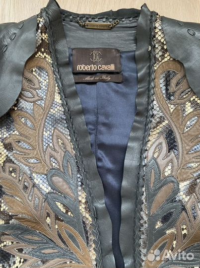 Куртка кожаная женская Roberto Cavalli