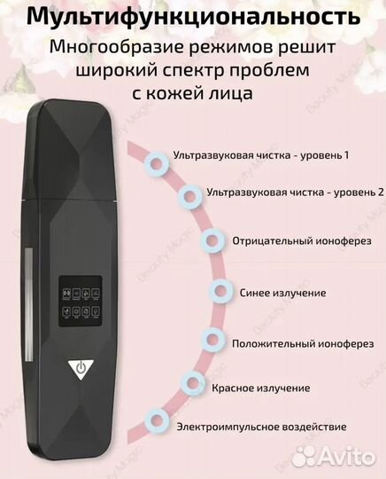 Аппарат для ультразвуковой чистки лица