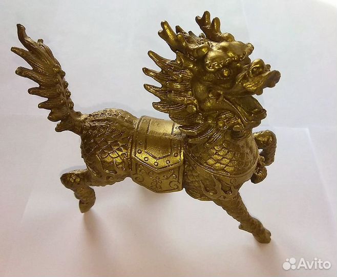 Кирин Дракон - Лошадь Статуэтка из Бронзы RU*627