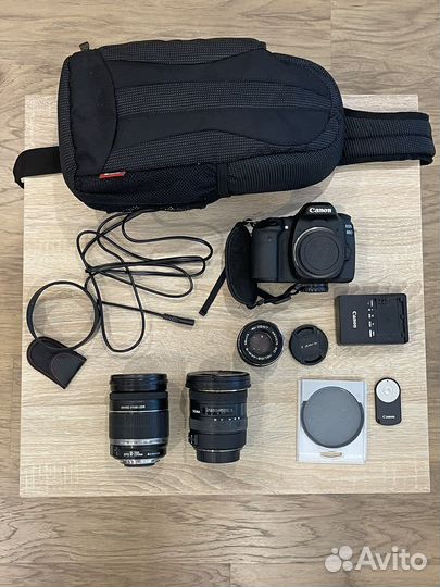 Фотоаппарат Canon 80D (body) + объективы + cумка