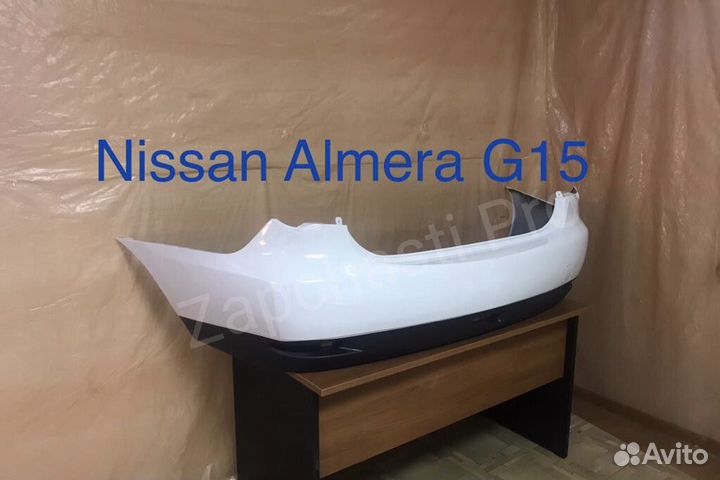 Бампер на Nissan Almera G15 задний 2015