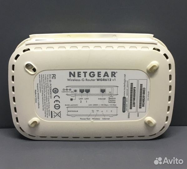 Wi-Fi роутер Netgear WGR612