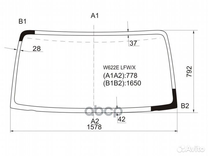 Стекло лобовое (Высокая кабина) Isuzu ELF nprnqr