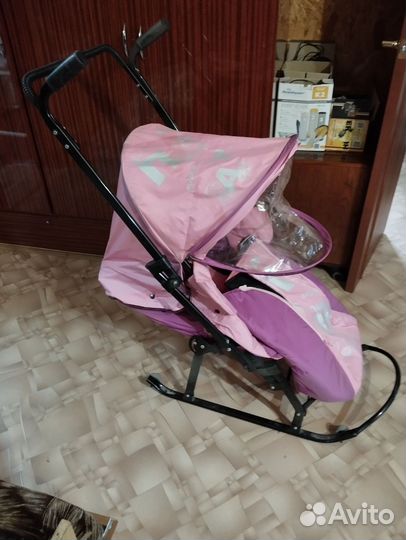 Детские санки коляска бу
