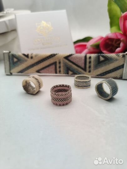 Кольца из бисера