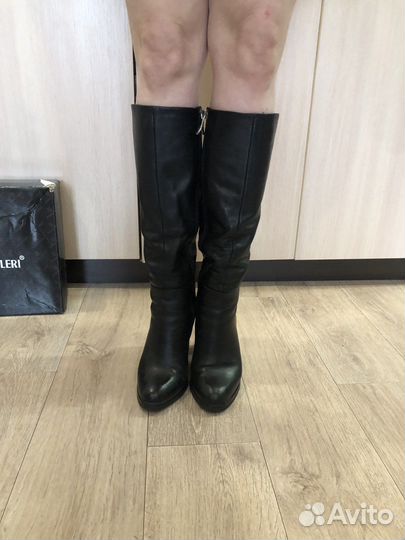 Сапоги кожаные натуральные