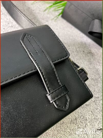 Мужская кожаная сумка через плечо