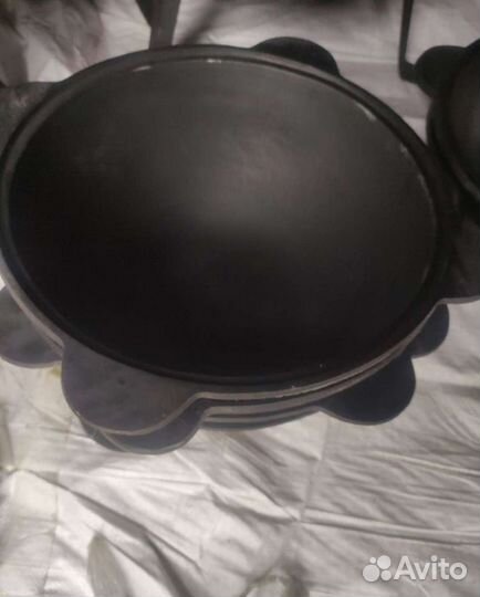 Казан чугунный, тренога, печь узбекские новые