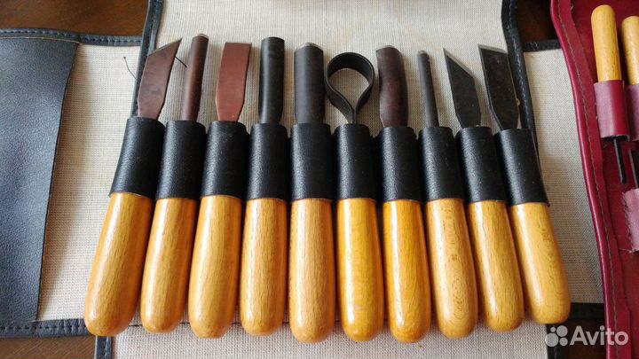 Набор резцов и набор штихелей по дереву СССР