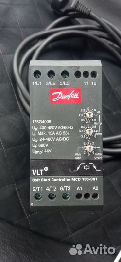 Устройство плавного пуска danfoss MCD100 7,5кВт