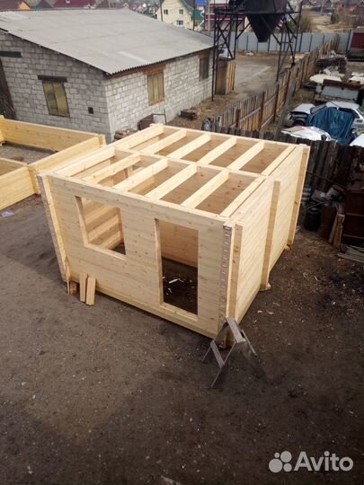 Дома, бани, беседки из профилированного бруса