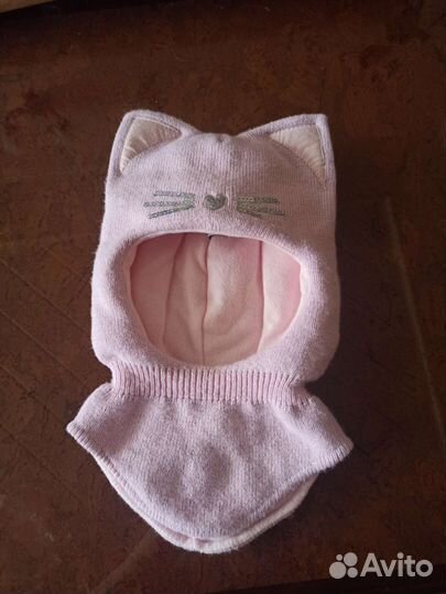 Шапка шлем 48-50 для девочки