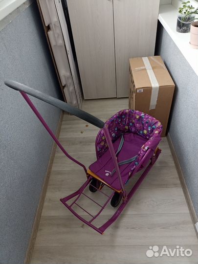 Детские санки на колесах