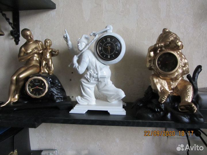 Часы настольные каминные старинные Касли