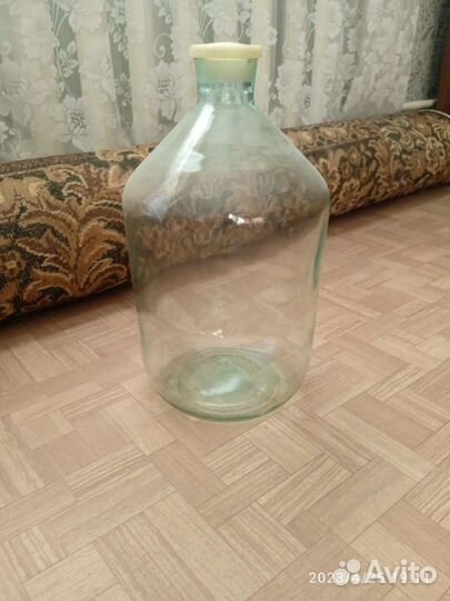 Бутылка стеклянная 10л