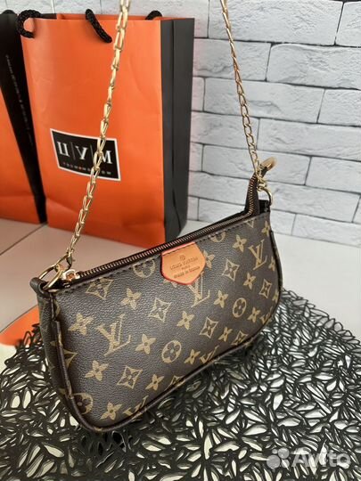 Louis vuitton multipochette клатч сумка