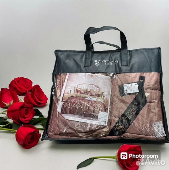 Постельное белье с готовым одеялом в сумке