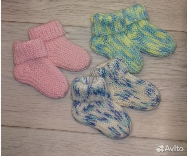 Носки детские вязаные ручная работа