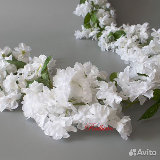 Лиана с белыми цветами искусственные цветы свадьба