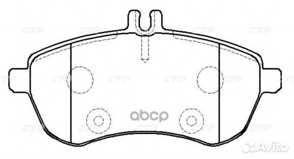 Колодки тормозные перед mercedes C204 S204 CL20