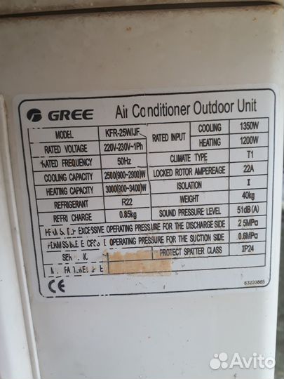 Инверторный Кондиционер gree 09