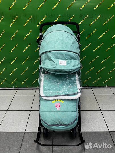 Санки-коляска с колесиками «Наши детки» 6