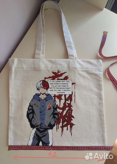 Cумка шопер аниме Todoroki Shouto