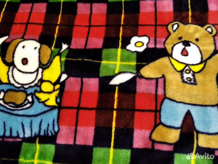 Плед плюшевый детский и накидка на кресло