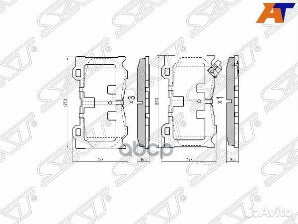 Колодки тормозные перед infiniti FX35/45