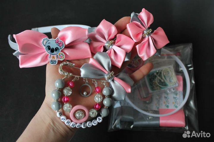 Набор для создания ободка, резинок и булавки