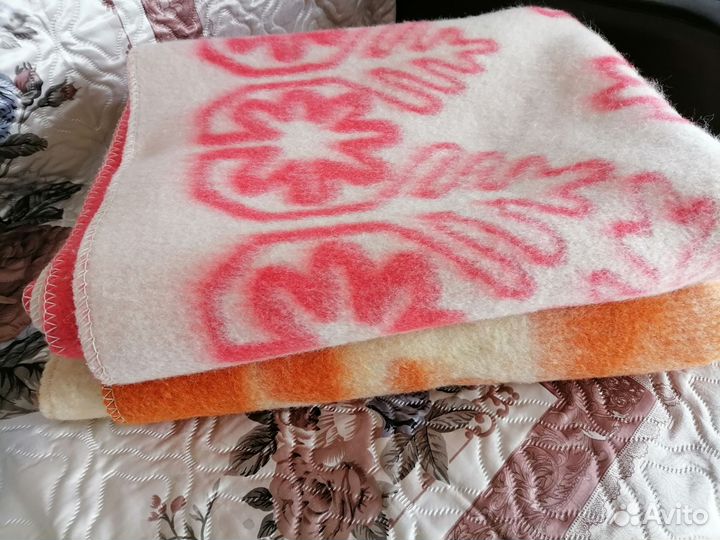 Одеяло шерстяное СССР новое