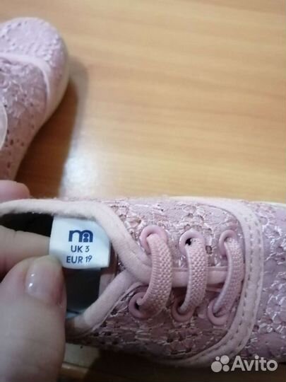 Слипоны / кроссовки для девочки 19 размер