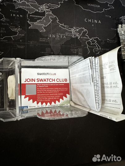 Браслет на мужские часы Swatch 21 мм, Swiss Made