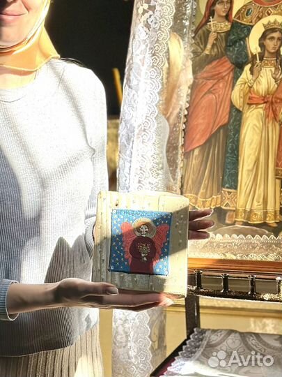 Вышивка гладью. Ангел Хранитель