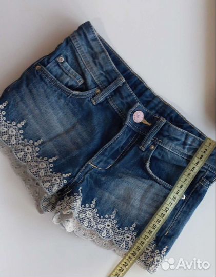 Шорты и юбка джинсовые для девочки 116