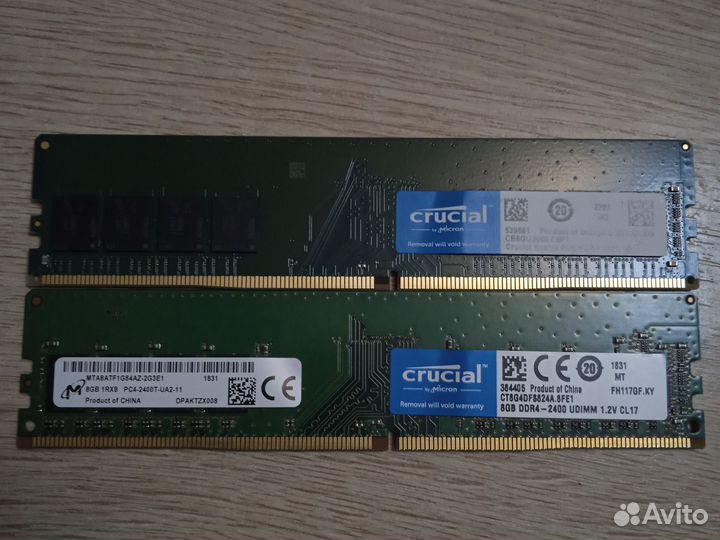 Оперативная память ddr4 16gb 2400 Мгц