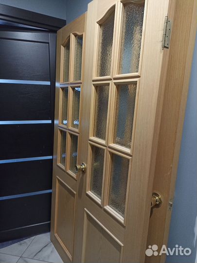 Межкомнатные двери бу с коробкой двойные