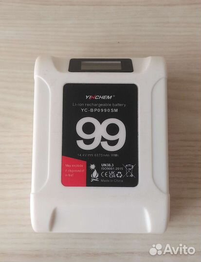 Аккумулятор yinchem 99Wh mini V-Mount Белый