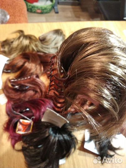 Новые волосы-шиньоны на заколках