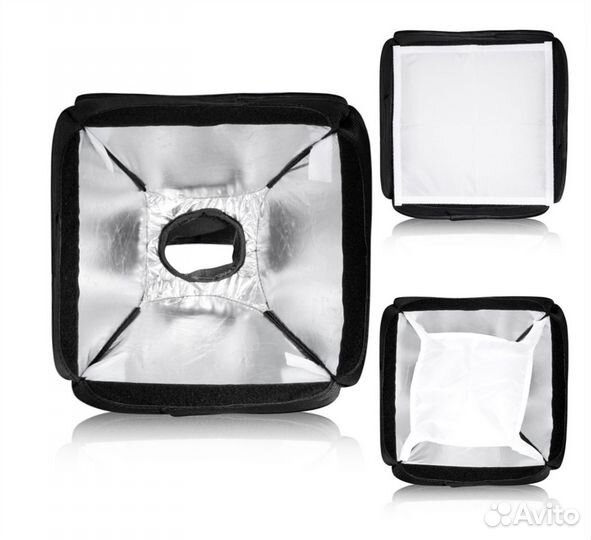 Универсальный софтбокс для внешней вспышки 23 см