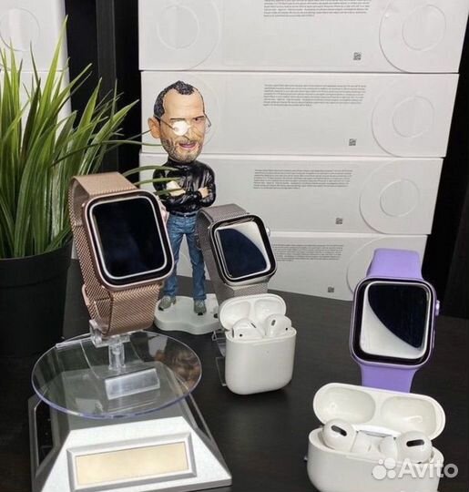 Подарочный комплект Apple Watch 10 Amoled+Airpods