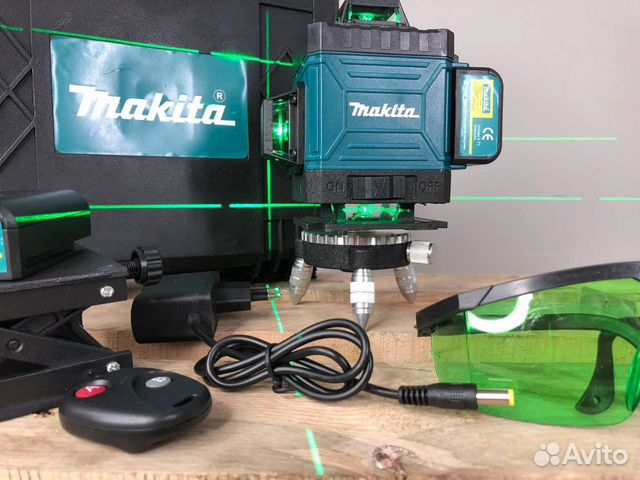 Лазерный уровень makita 4d нивелир 16 линий