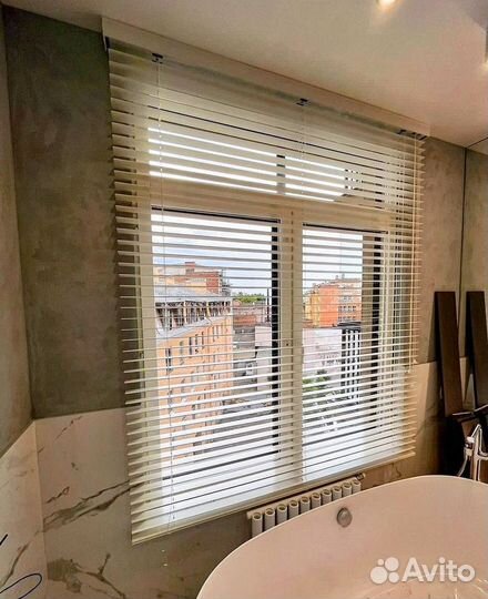 Горизонтальные шторы установка