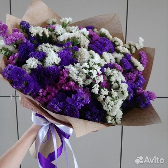 Статица/букеты статица/сухоцвет