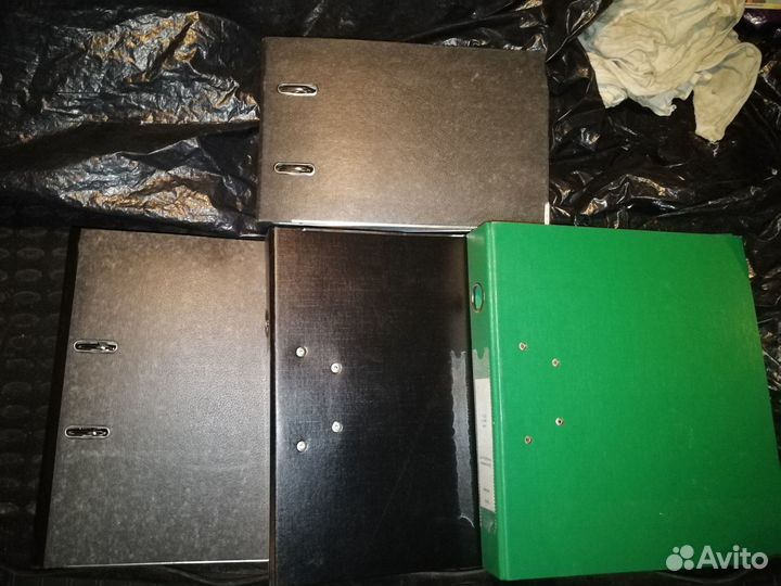 Папка-регистратор с карманом на корешке A4, б/у