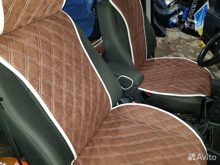 Авточехлы Накидки Алькантара Ваз Установка