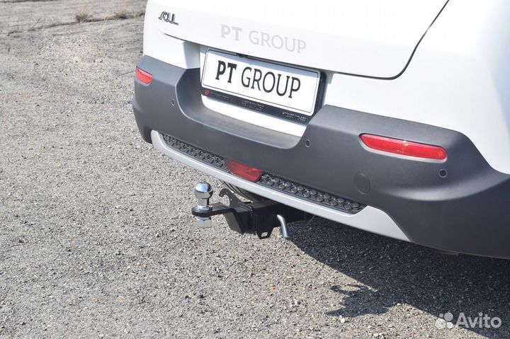 Фаркоп KIA Soul с 2019 г. - съемный квадрат