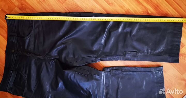 Мотоштаны кожаные мужские