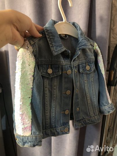 Джинсовая куртка для малыша 68-74рр
