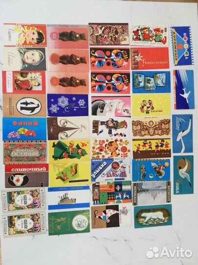 Коллекция оберток от шоколада СССР